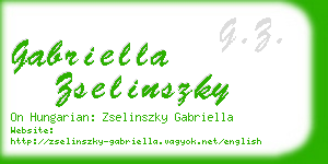 gabriella zselinszky business card